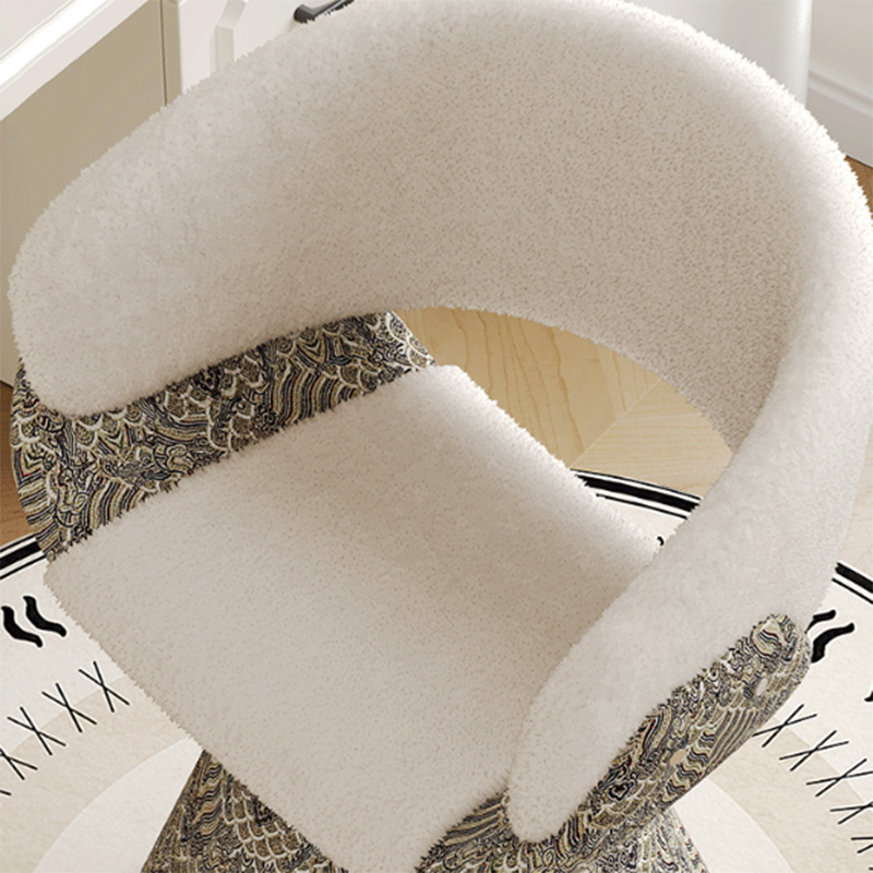Swivel Vanity Stool with Backrest