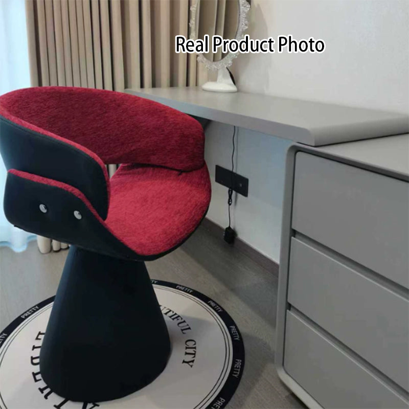 Swivel Vanity Stool with Backrest