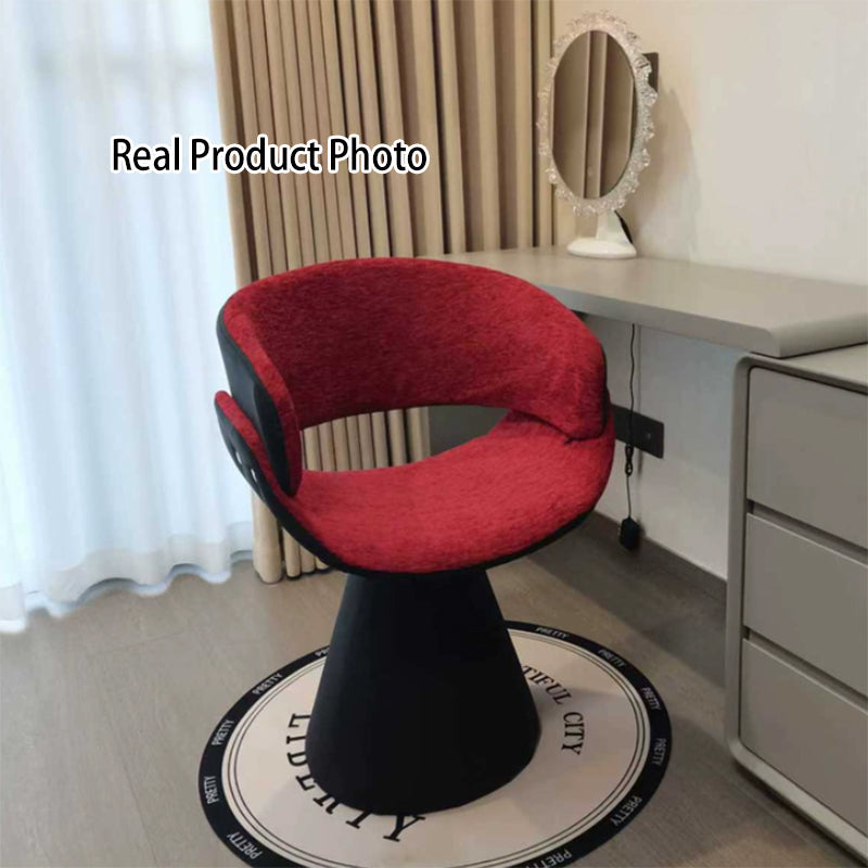 Swivel Vanity Stool with Backrest