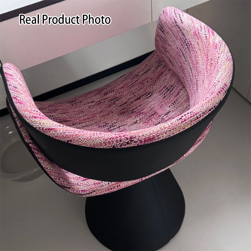 Swivel Vanity Stool with Backrest