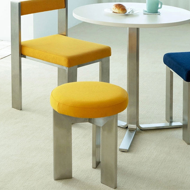 Industrial Cotton Linen Dining Chair