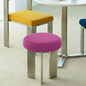 Industrial Cotton Linen Dining Chair