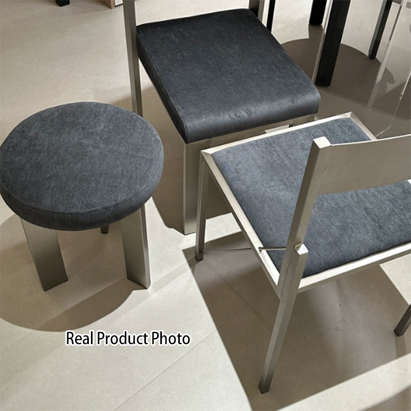 Industrial Cotton Linen Dining Chair