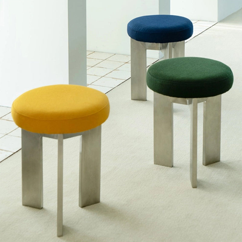 Industrial Cotton Linen Dining Chair