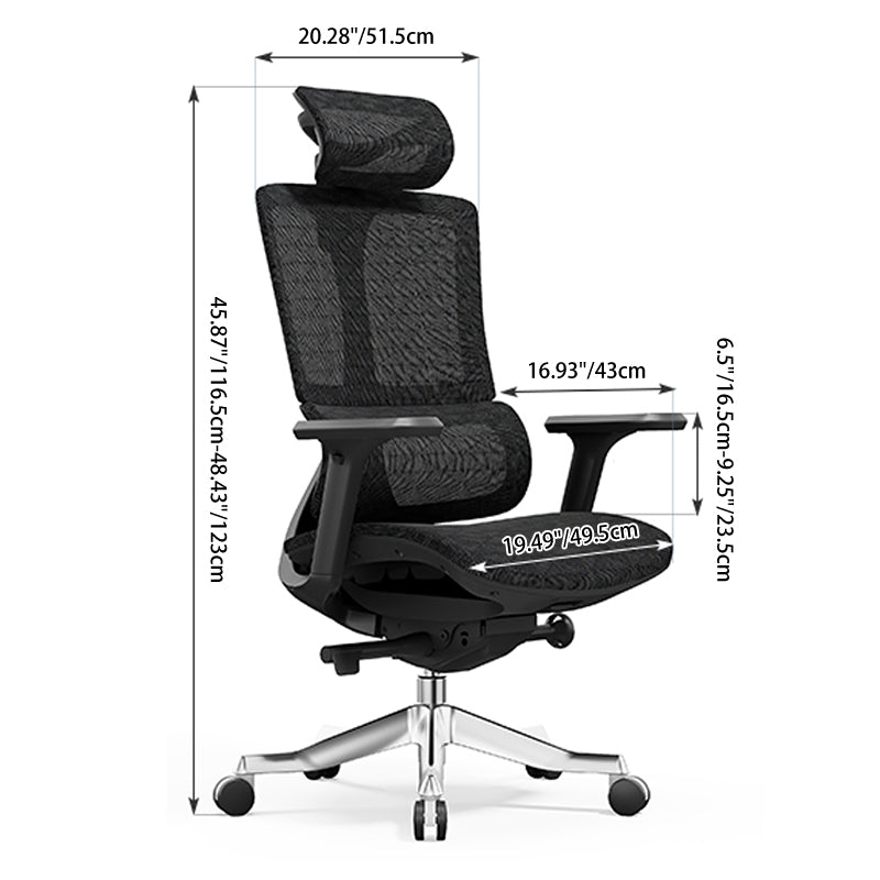 High Back Mesh Executive Office Chair, 3D Arms