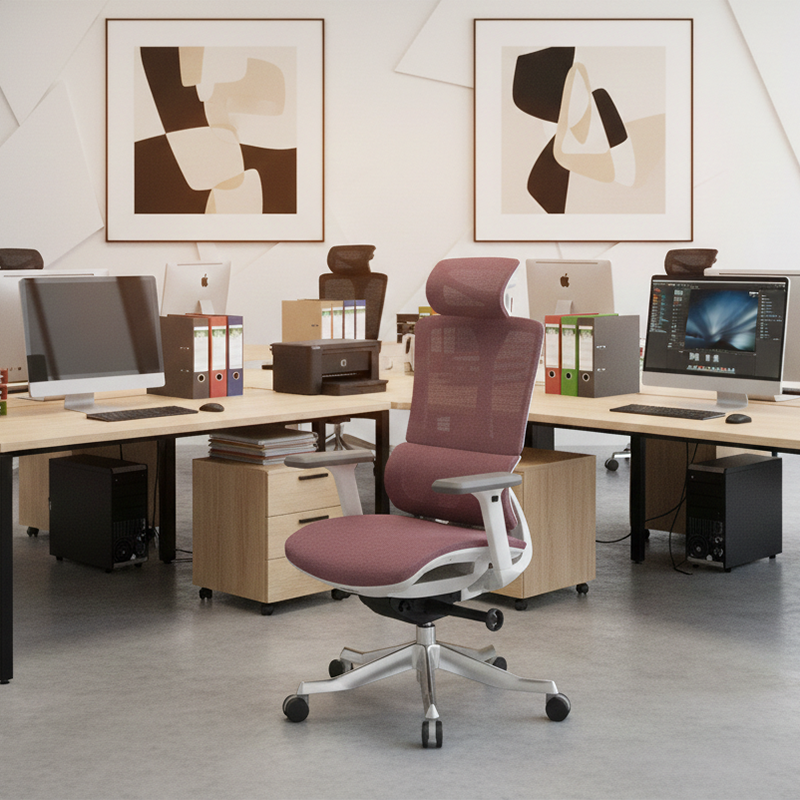 Ergonomic Mesh Office Chair, Adjustable Headrest