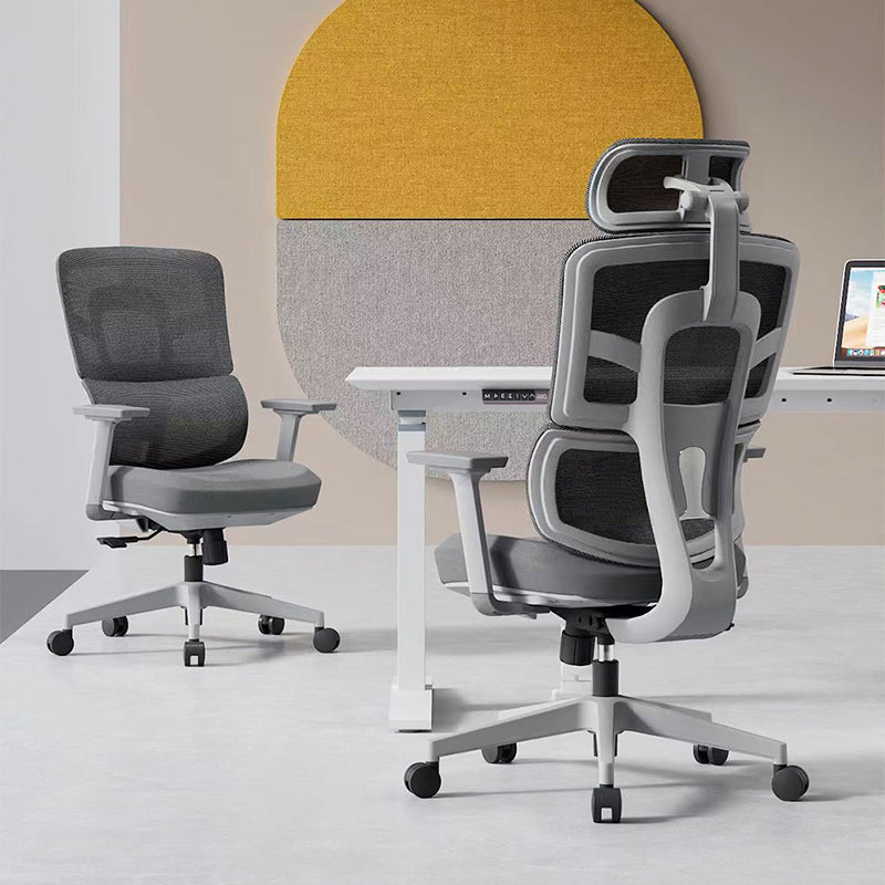 Grey Ergonomic Mesh Office Chair