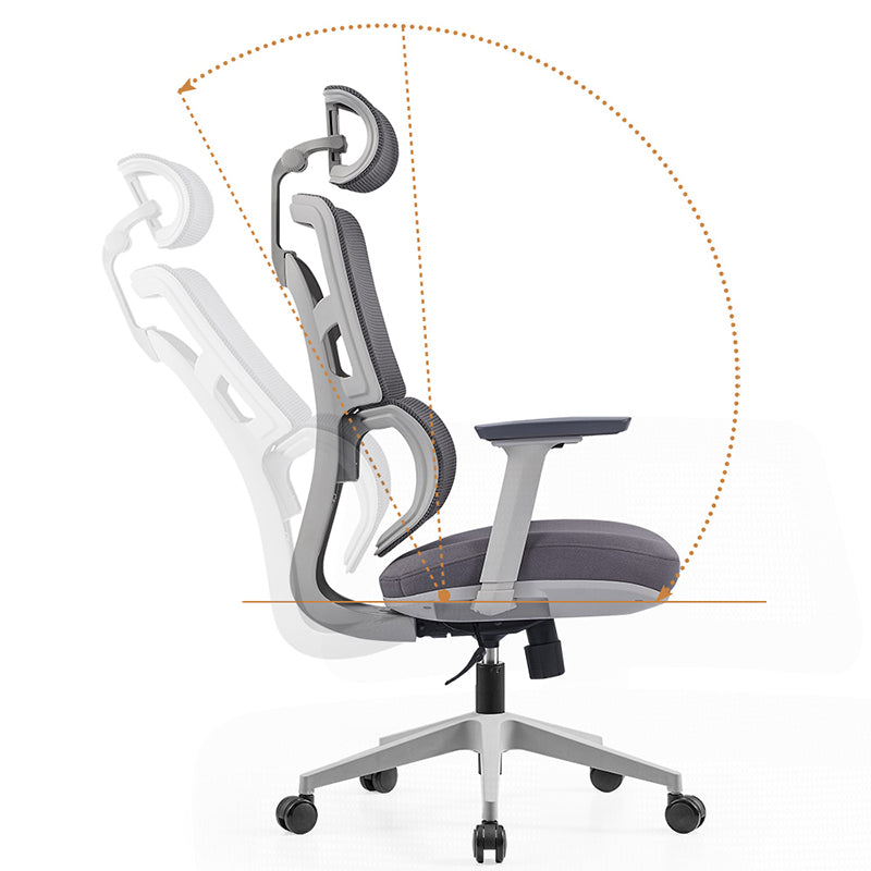 Grey Ergonomic Mesh Office Chair