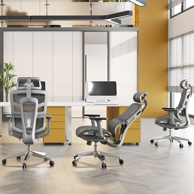 Grey High Back Mesh Executive Office Chair