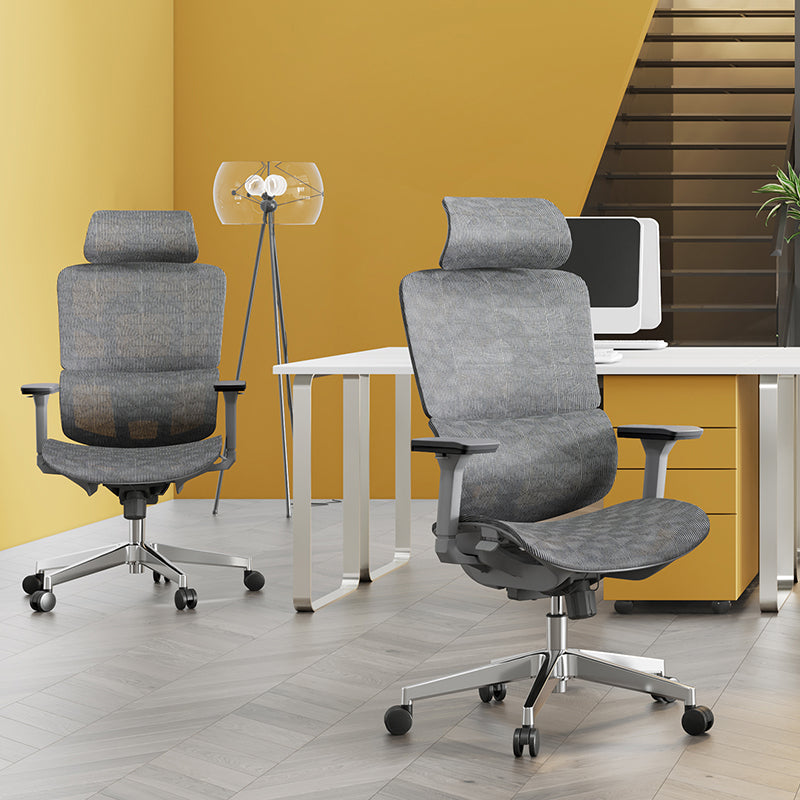 Grey High Back Mesh Executive Office Chair