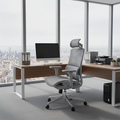 Grey High Back Mesh Executive Office Chair