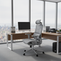 Grey High Back Mesh Executive Office Chair