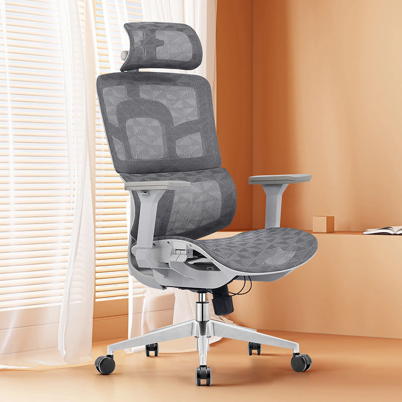 Grey High Back Mesh Executive Office Chair