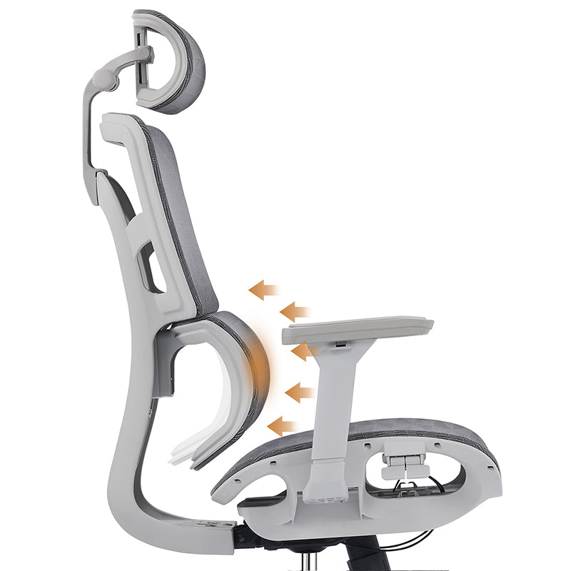 Grey High Back Mesh Executive Office Chair