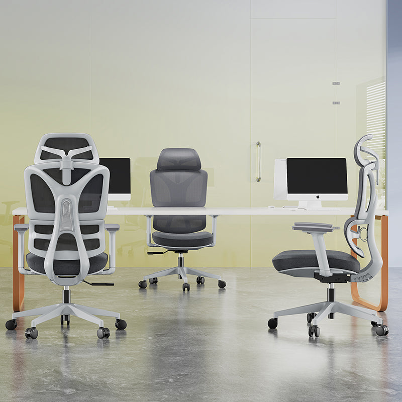 Grey Ergonomic Mesh Office Chair