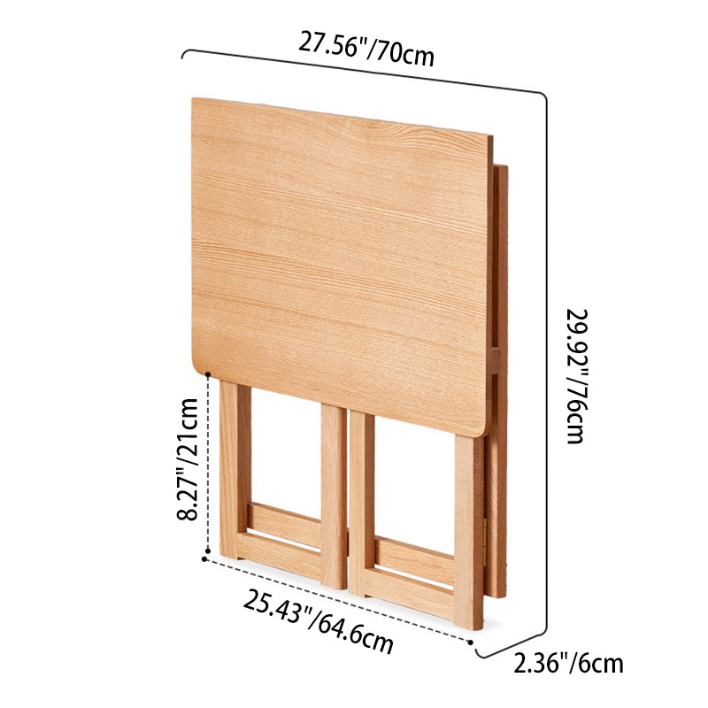 Red Oak Foldable Desk