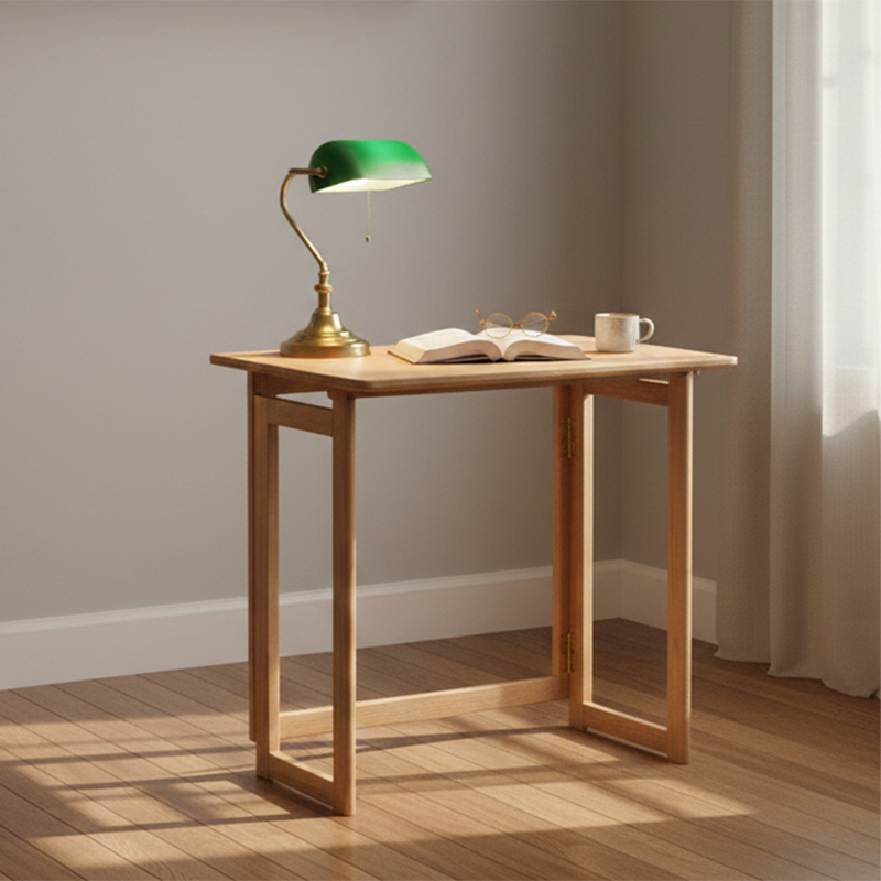 Red Oak Foldable Desk