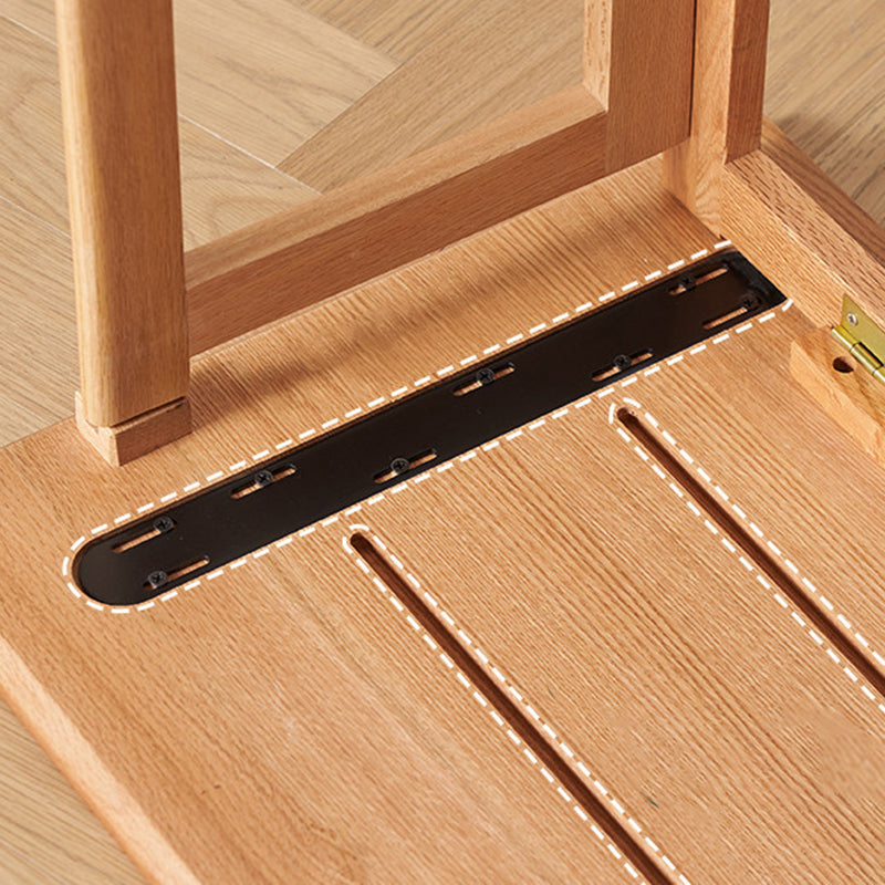 Red Oak Foldable Desk