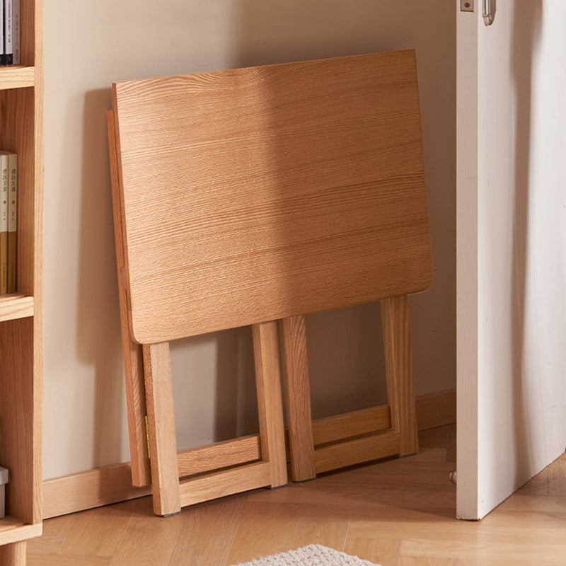 Red Oak Foldable Desk