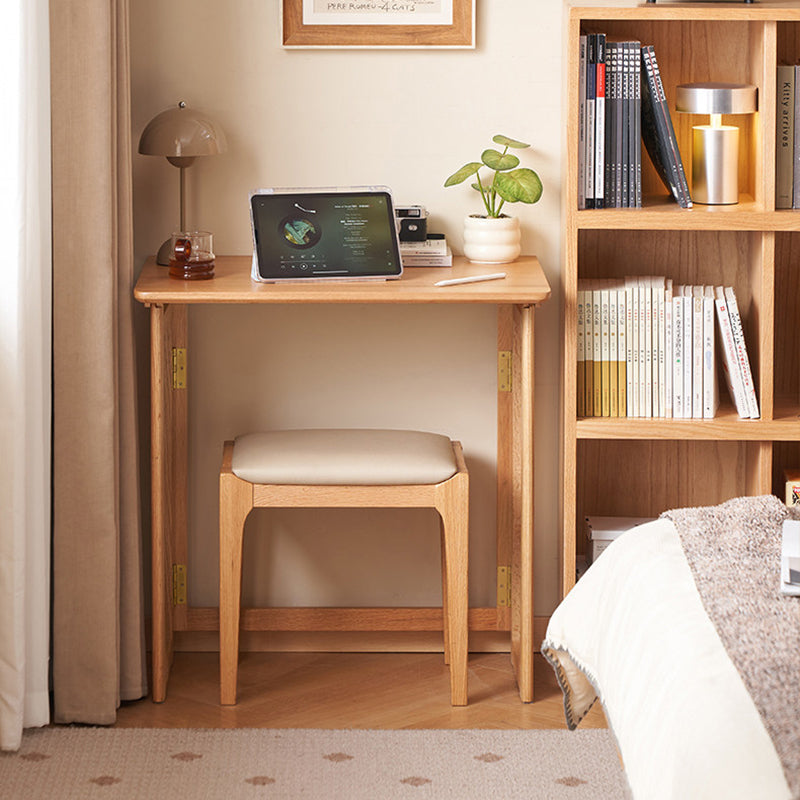 Red Oak Foldable Desk