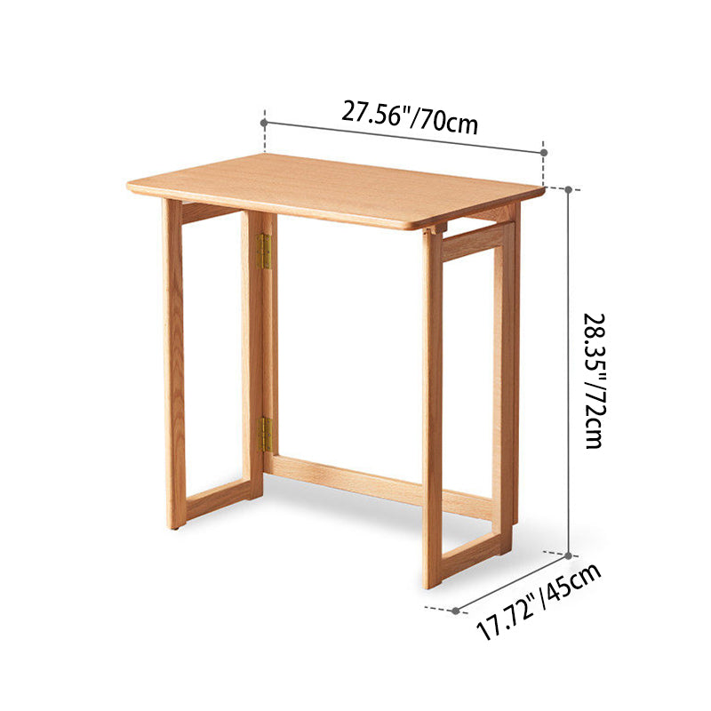 Red Oak Foldable Desk