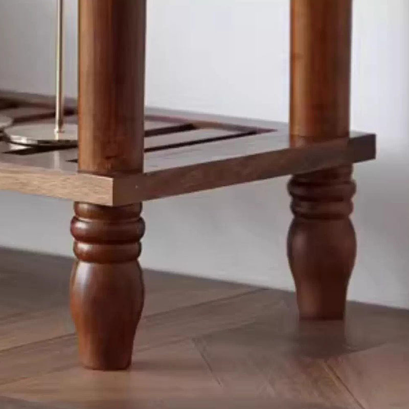 Mid-Century Wood Console Table