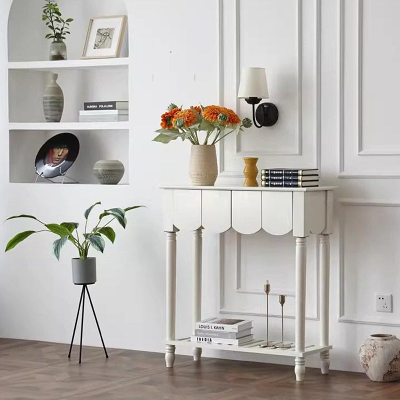 Mid-Century Wood Console Table