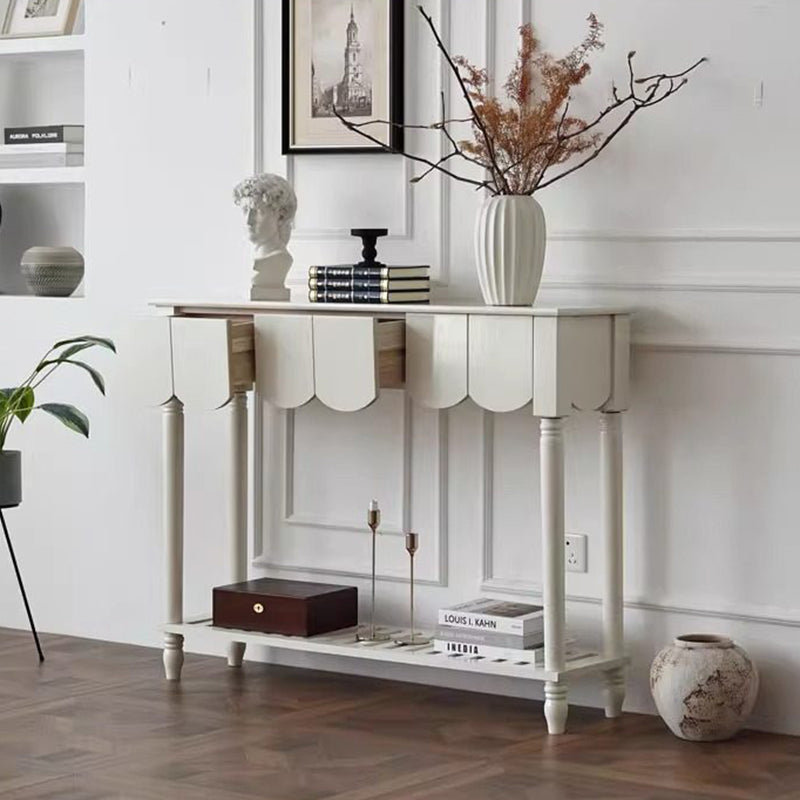 Mid-Century Wood Console Table