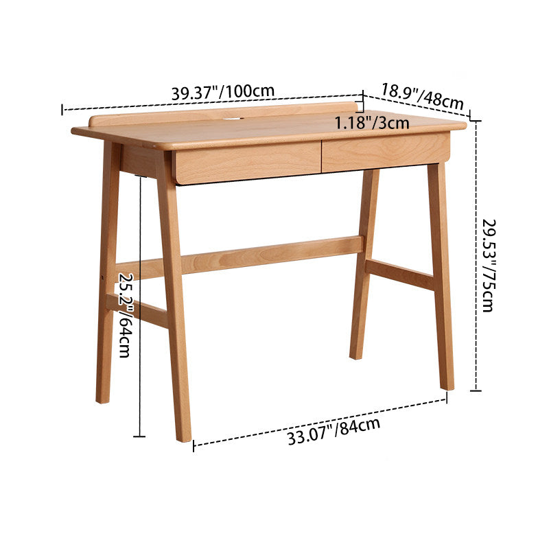 Beech Wood Office Desk