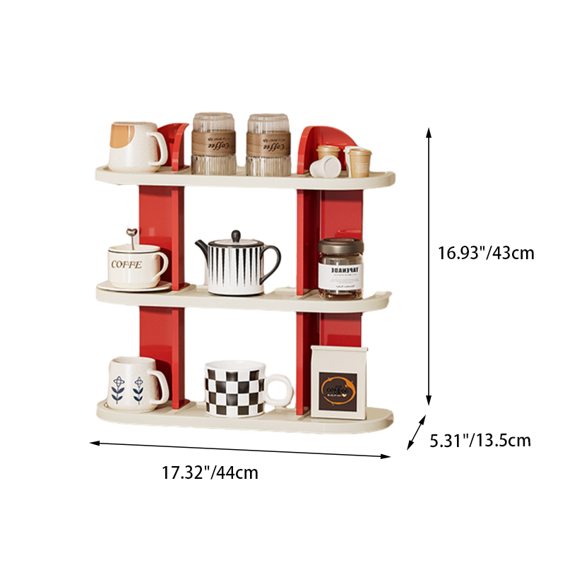 Nordic ABS Cup Storage Shelf 2-3 Tier