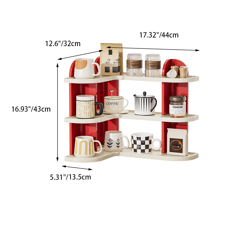 Nordic ABS Cup Storage Shelf 2-3 Tier