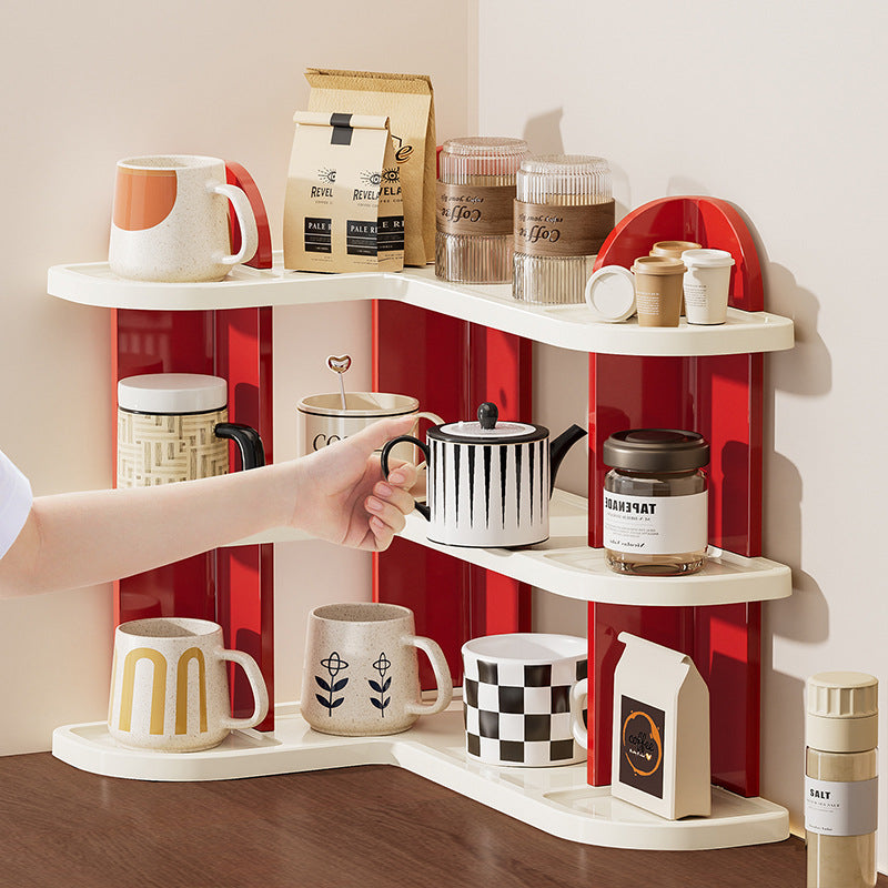 Nordic ABS Cup Storage Shelf 2-3 Tier
