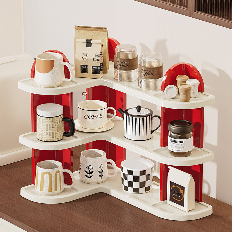 Nordic ABS Cup Storage Shelf 2-3 Tier