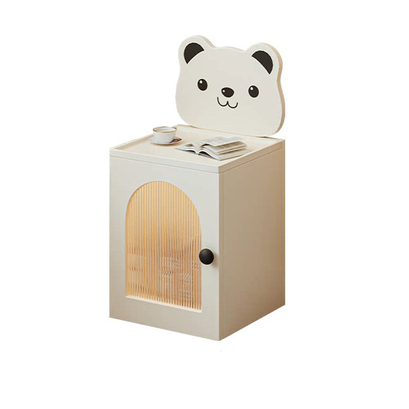 Cartoon Bear Kids Nightstand with USB Light