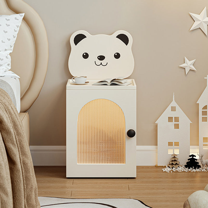Cartoon Bear Kids Nightstand with USB Light