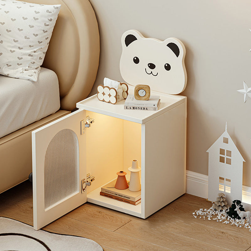 Cartoon Bear Kids Nightstand with USB Light