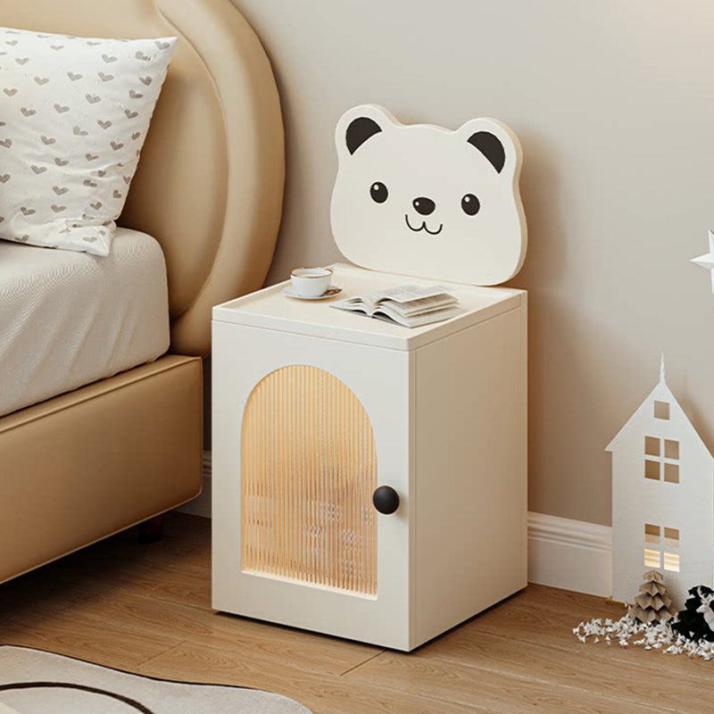 Cartoon Bear Kids Nightstand with USB Light