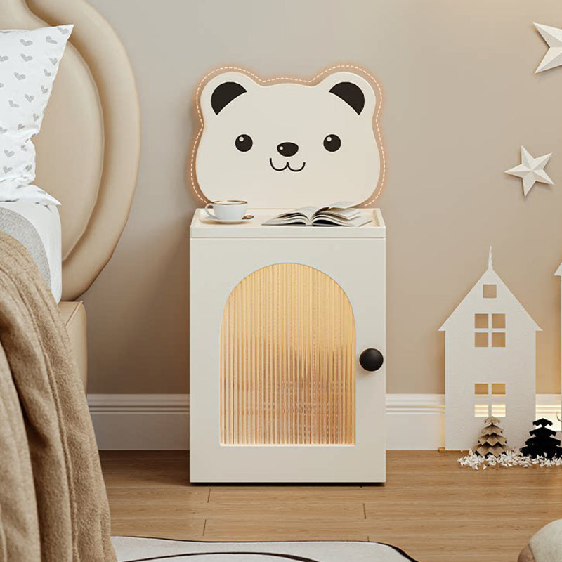 Cartoon Bear Kids Nightstand with USB Light
