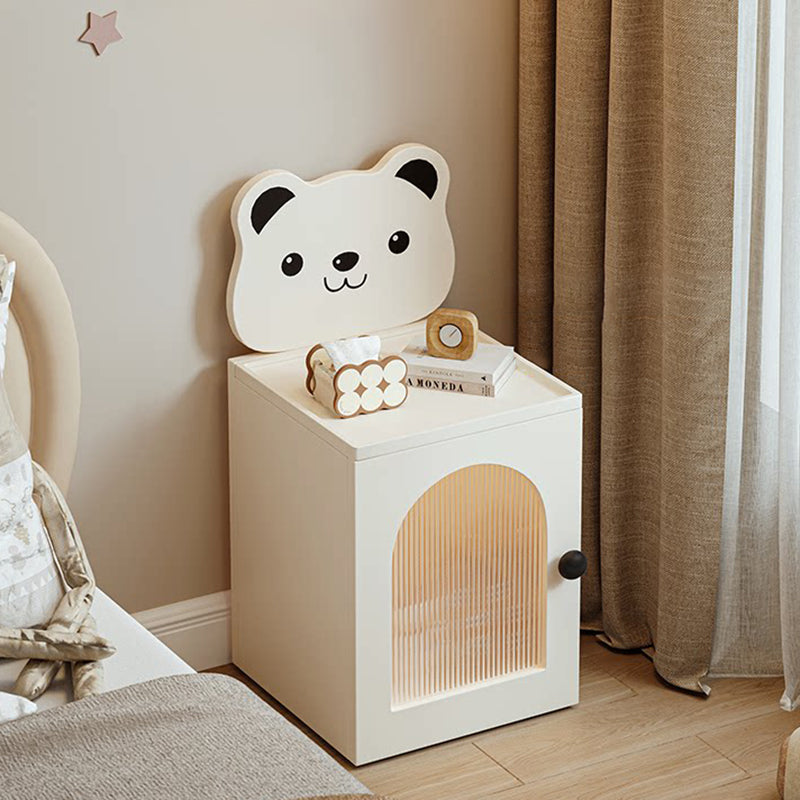 Cartoon Bear Kids Nightstand with USB Light
