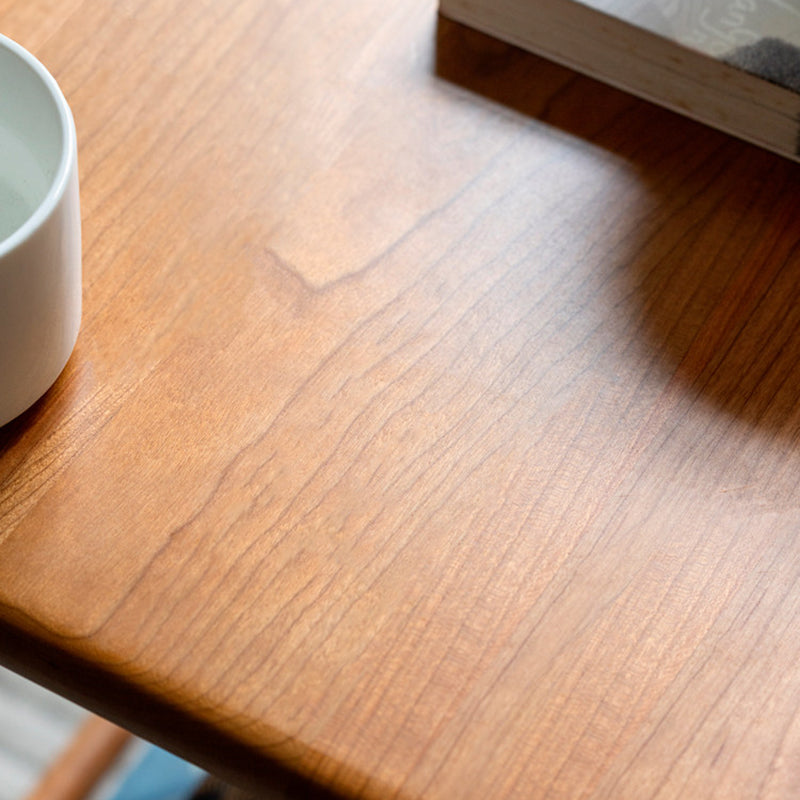 Rustic Cherry Wood Side Table with Drawer