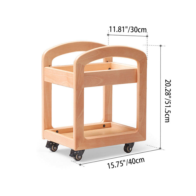2-Tier Movable Storage Shelf