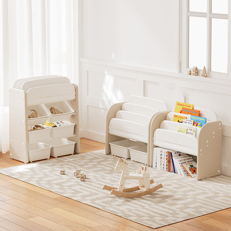 Kids Bookshelf with Storage Bins