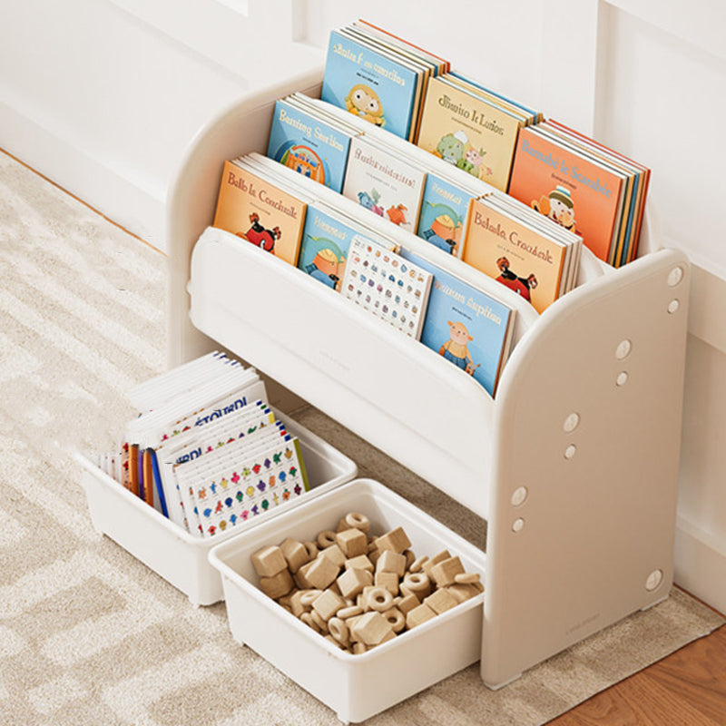 Kids Bookshelf with Storage Bins