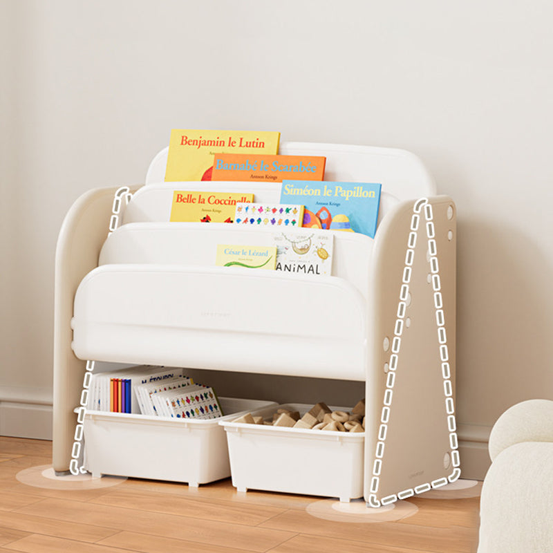 Kids Bookshelf with Storage Bins