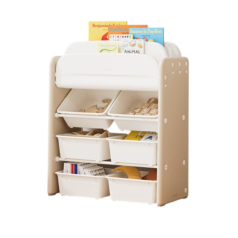Kids Bookshelf with Storage Bins
