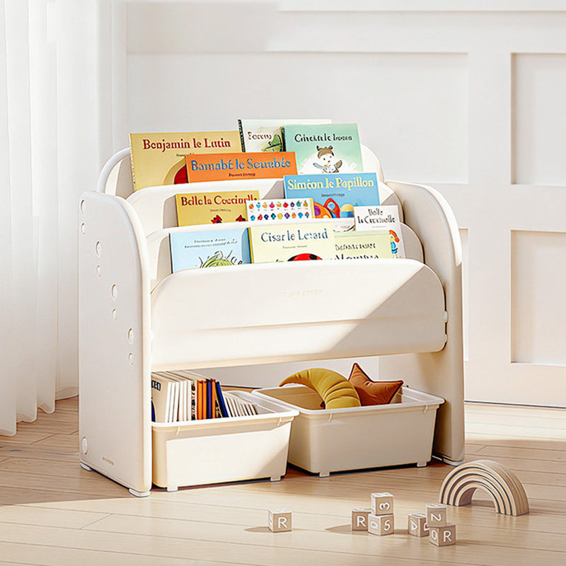 Kids Bookshelf with Storage Bins
