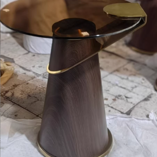 Conical Glass Coffee Table