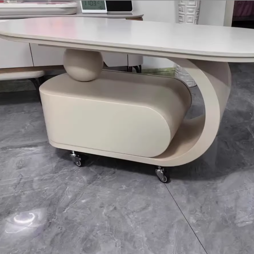 C-Shape Oval Coffee Table