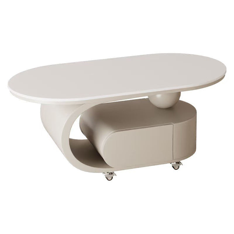C-Shape Oval Coffee Table