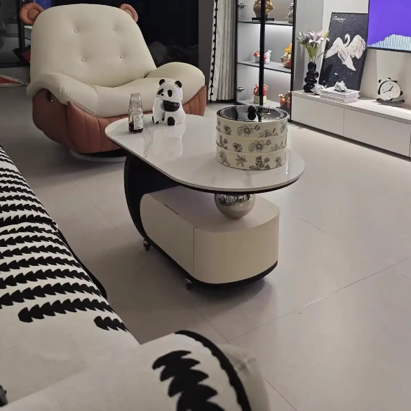 C-Shape Oval Coffee Table